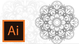 Tutorial Mandala Illustrator MANDALA ILLUSTRATOR 3 [upl. by Pasol]