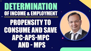 Propensity to Consume and Save  APC APS MPC amp MPS  Part 3  Determination of Income amp Employment [upl. by Erine240]