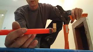 Installing PEX how to attached and crimp fittings [upl. by Placidia]