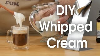 DIY whipped cream in 60 seconds [upl. by Ariad898]