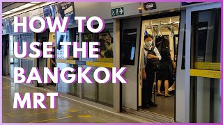 How To Use The Bangkok MRT  Bangkok Thailand Travel [upl. by Urquhart749]