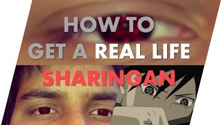 How To Get A Real Life Sharingan [upl. by Euqinobe245]