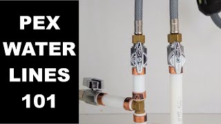 Installing PEX Water Lines Replacing Polybutylene Piping [upl. by Norad]