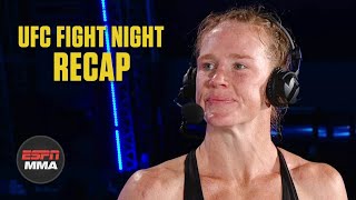 Holly Holm recaps win over Irene Aldana  UFC Fight Night Post Show  ESPN MMA [upl. by Ahsart]