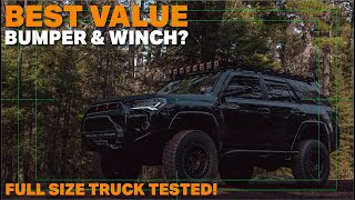 Best Value 4Runner Bumper and Winch  C4 Fabrication LoPro Bumper amp Badlands Apex 12k Winch Install [upl. by Milburr]