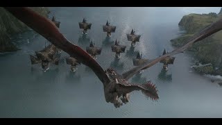 Daenerys DESTROYS Iron Fleet and Golden Company DRACARYS [upl. by Onavlis239]