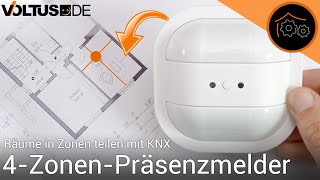 Präsenzmelder mit mehreren Zonen  wie gut klappt das KNX [upl. by Philender5]