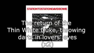 Station to Station  David Bowie  Lyrics [upl. by Eveiveneg]