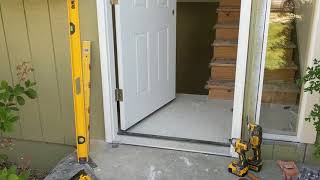 Jeld Wen Front Door Installation  Really crappy products and craftsmanship PART 1 [upl. by Ikkela]