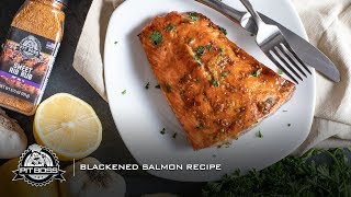 How to prepare the PERFECT Pit Boss Blackened Salmon [upl. by Ruosnam]