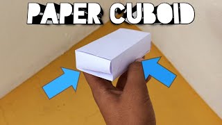 How to make paper cuboid [upl. by Rowen]