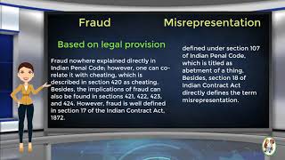 What is Difference Between Fraud amp Misrepresentation [upl. by Ayrad]