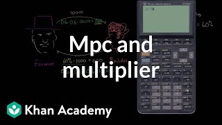 MPC and multiplier  Macroeconomics  Khan Academy [upl. by Llehsem]