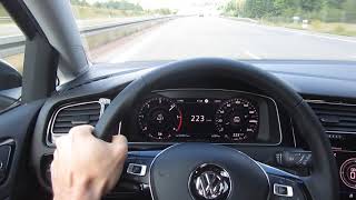 Golf 7 Act Info Display 20 TDI DSG150 PS0240 kmh Acceleration 7DSG Variant Highline HD [upl. by Enreval437]