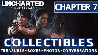 Uncharted The Lost Legacy  Chapter 7 Collectible Locations Treasures Photos Boxes Conversations [upl. by Imar]