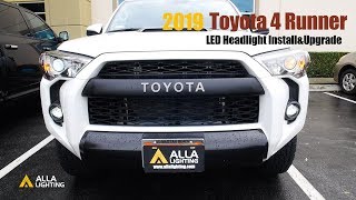 201019 Toyota 4Runner Headlights Bulb Low Beam LED Upgrade amp Install [upl. by Navak391]