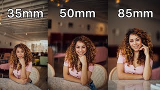 35mm vs 50mm vs 85mm Lens Comparison for Portrait Photography [upl. by Notsnorb]