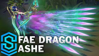 Fae Dragon Ashe Skin Spotlight  League of Legends [upl. by Keynes]