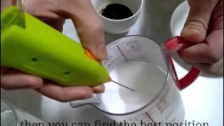 How To Make Latte Art with Mini Milk Frother [upl. by Gustie]