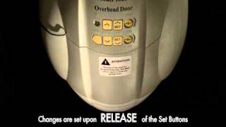 How to Program a Garage Door Opener  Standard Drive amp Legacy 800 [upl. by Siari764]