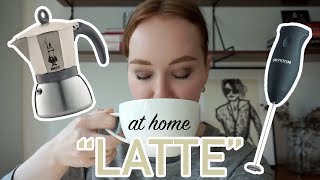 HOW TO MAKE A quotLATTEquot AT HOME moka pot  frother [upl. by Neyugn]