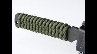 How to Make a Paracord quotKnifequot Handle WrapSimple West Country Whipping KnotCbyS [upl. by Christa633]