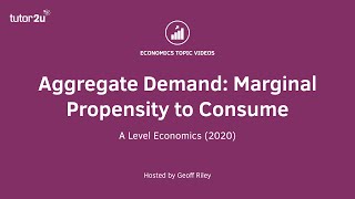 Aggregate Demand Marginal Propensity to Consume [upl. by Solegna]