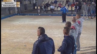 Facile la pétanque 6 paletscarreaux à la suite  Bourg 2016 Hatchadourian VS Romanello [upl. by Solley]