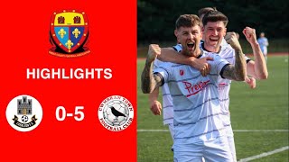 Caerleon 05 Cwmbrân Town  Gwent FA Senior cup  Quarter final highlights [upl. by Pence907]