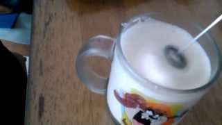 Aerolatte Review Frothing Cold Milk In Under 1 Minute [upl. by Ynnatirb338]